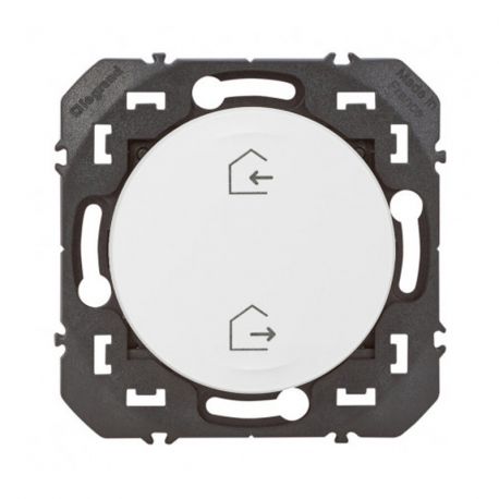 Commande sans fil sans pile Départ/Arrivée Legrand - Self-e Dooxie with Netatmo - Enjoliveur Blanc