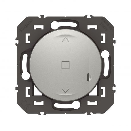 Commande sans fil pour interrupteur de volet roulant connectée - Dooxie with Netatmo Legrand - Alu - Sans plaque