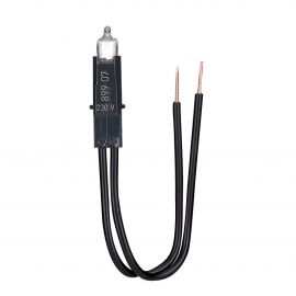 Lampe pour témoin ou porte-étiquettes - Néon orange - 230V