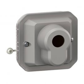 Poussoir inverseur à clé Plexo Legrand - 3 positions - IP55 - 250V - A composer - Gris