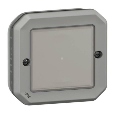Interrupteur étanche option variateur Plexo with Netatmo Legrand - 150W LED - Avec neutre - Gris - Complet