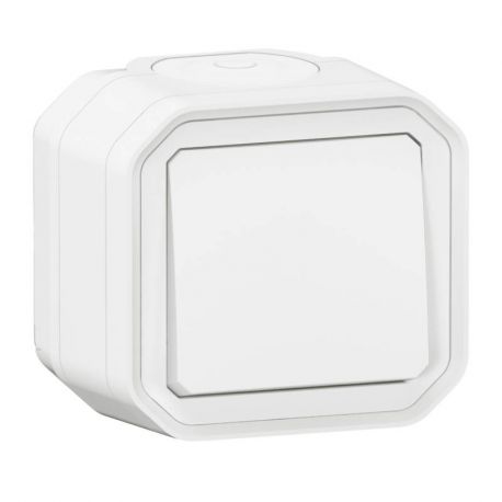 Va-et-vient étanche Plexo Legrand - 10AX - IP55 - Complet - En saillie - Blanc