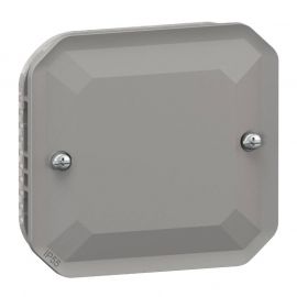 Obturateur étanche Plexo Legrand - Avec enjoliveur - Gris