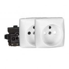 Prise 2 x 2P+T - Appareillage saillie composable