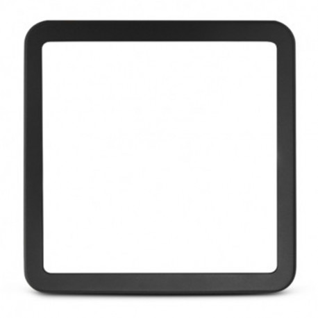 Collerette noire pour plafonnier Quadra Miidex - 225 x 225 x 55 mm
