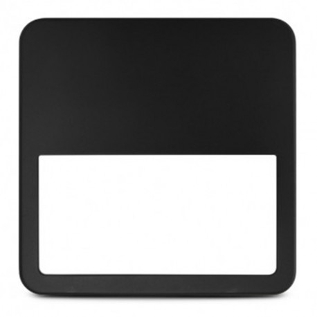 Collerette asymétrique 290 x 290 x 46 mm pour plafonnier Quadra Miidex - Noir