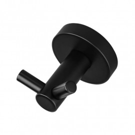 Patère double JVD - Noir mat