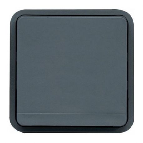 Bouton poussoir simple Cubyko 1o - composable - IP55 - gris