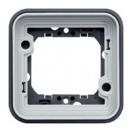 Support encastré simple Cubyko - composable - IP55 - gris