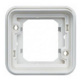 Support encastré simple Cubyko - composable - IP55 - blanc