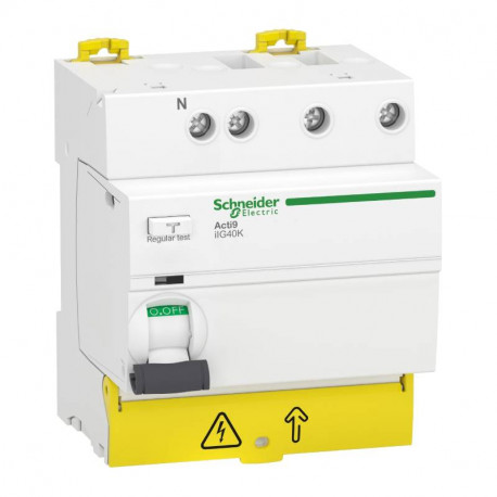 Interrupteur différentiel tête de groupe Acti9 iIG40 Schneider Electric - 3P+N - 25A - 30mA - Type AC