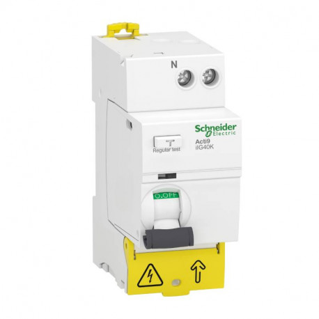 Interrupteur différentiel tête de groupe Acti9 iIG40K Schneider Electric - 1P+N - 25A - 300mA - Type AC