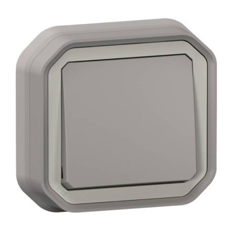 Va-et-vient étanche Plexo Legrand - 10AX - IP55 - Complet - Encastré - Gris