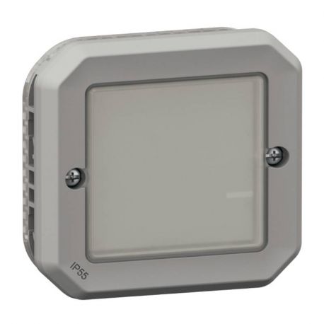 Interrupteur étanche option variateur Plexo with Netatmo Legrand - 5W à 125W LED - Sans neutre - Gris - Complet