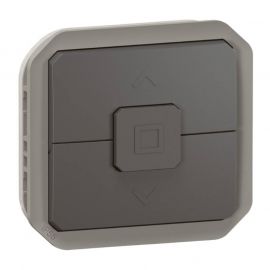 Double va-et-vient pour volets roulants Plexo Legrand - 6A - IP55 - à composer - Anthracite