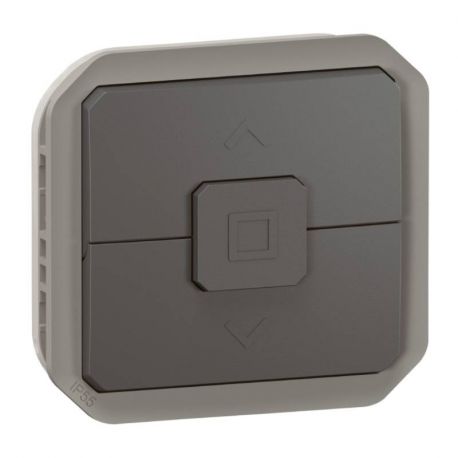 Double va-et-vient pour volets roulants Plexo Legrand - 6A - IP55 - à composer - Anthracite