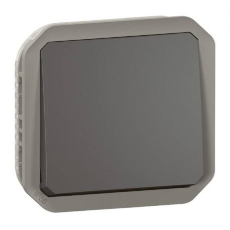 Lot de 5 poussoirs NO-NF 10A Plexo Legrand - IP55 - A composer - Anthracite