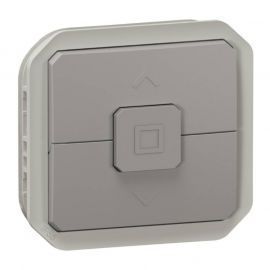 Double va-et-vient pour volets roulants Plexo Legrand - 6A - IP55 - à composer - Gris