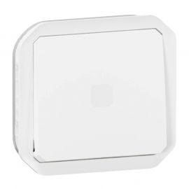 Interrupteur temporisé lumineux sans neutre Plexo Legrand - IP55 - 230V - A composer - Blanc