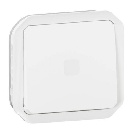 Interrupteur temporisé lumineux sans neutre Plexo Legrand - IP55 - 230V - A composer - Blanc