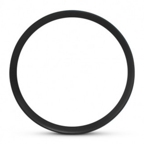 Collerette ronde Ø220 x 50 mm pour plafonnier Clipso Miidex - Noir