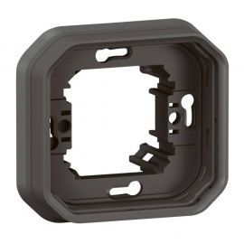 Support de plaque étanche Plexo Legrand - Pour montage encastré - 1 poste - Anthracite