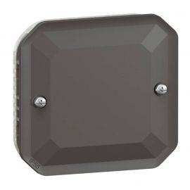 Enjoliveur obturateur étanche Plexo Legrand - IP55 - Anthracite
