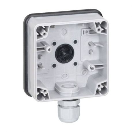 Boitier étanche 1 poste Plexo Legrand - IP66 - Gris - Composable