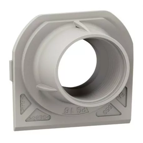 Embout presse étoupe 1 entrée Plexo Legrand - Pour boîtier saillie étanche - Filetage PG16 - Gris