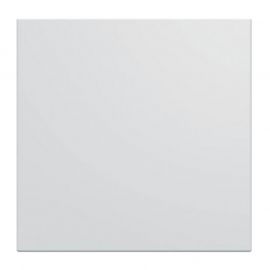 Obturateur Hager Gallery - 2 modules - Avec enjoliveur blanc