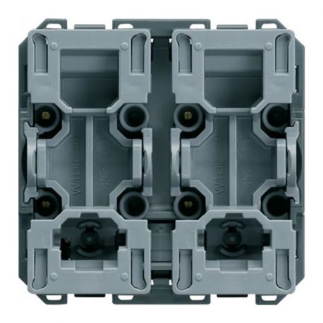 Interrupteur pour volets roulants inverseur Hager Gallery - 2 modules - Composable