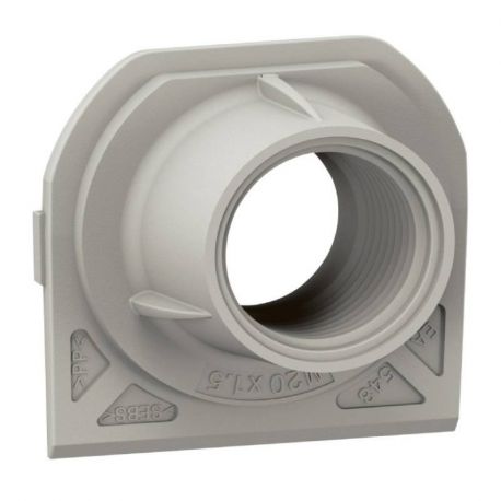 Embout presse étoupe 1 entrée Plexo Legrand - Pour boîtier saillie étanche - Filetage M20 - Gris