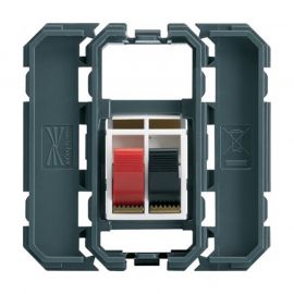 Prise haut-parleur Hager Gallery - 2 modules - Composable