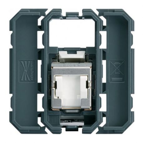 Prise RJ45 Hager Gallery - Cat.6 STP - Grade 2TV - Composable
