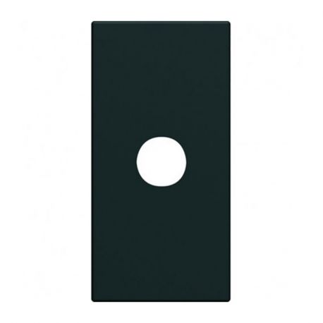 Sortie de fil Hager Gallery - 1 module - Avec enjoliveur noir