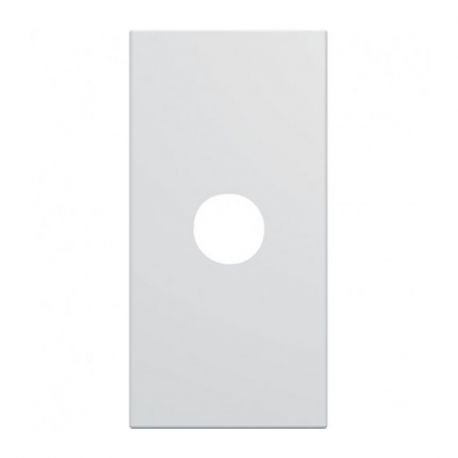 Sortie de fil Hager Gallery - 1 module - Avec enjoliveur blanc
