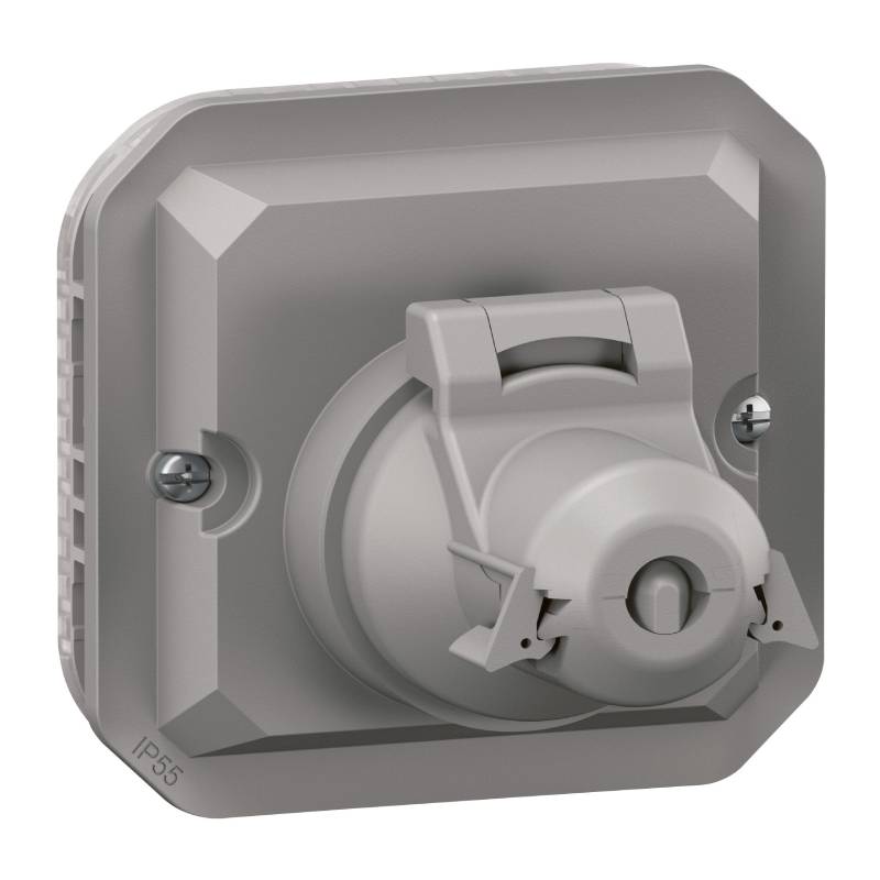 069581L - LEGRAND Adaptateur étanche pour RJ45 Mosaic Plexo - Gris