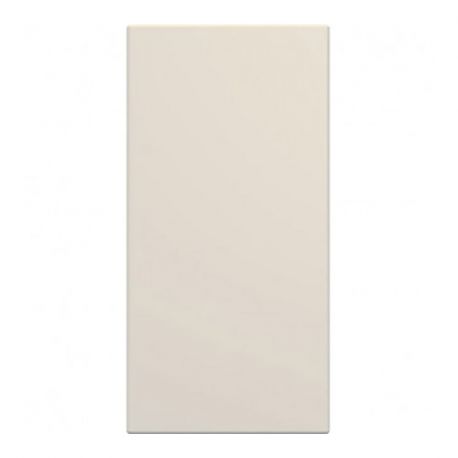 Obturateur Hager Gallery - 1 module - Avec enjoliveur dune