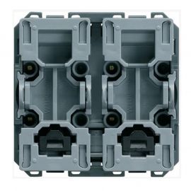 Bouton poussoir pour volets roulants Hager Gallery - 2 modules - Composable