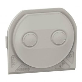 Embout à membrane 2 sorties Plexo Legrand - Jusqu'à Ø12,5mm - Gris