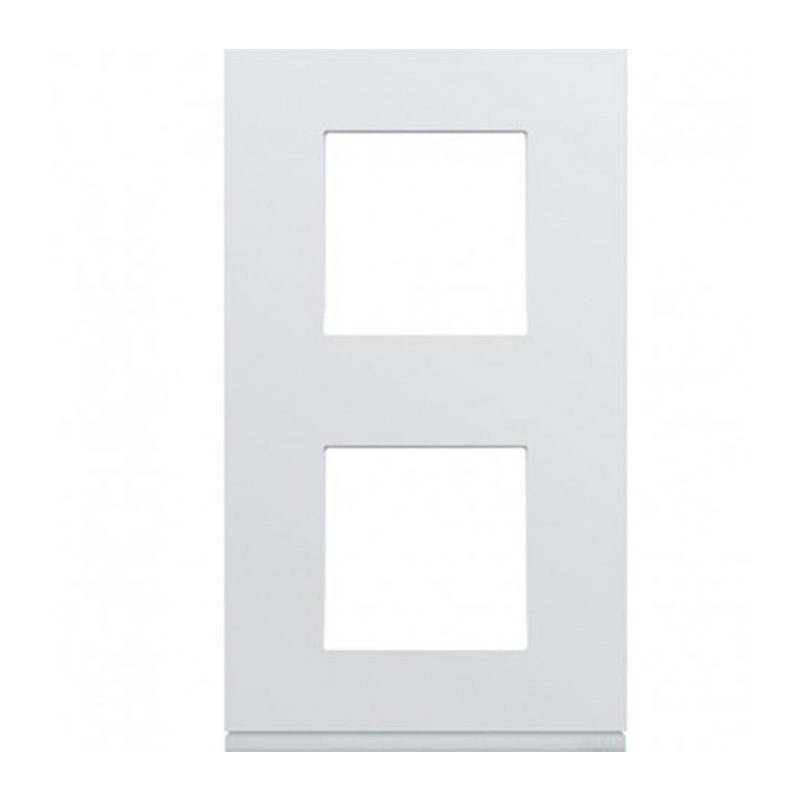 Lot De 2 Plaques Triple Verticales Hager Systo - Enjoliveur Pour Interrupteurs, Entraxe 57 Mm