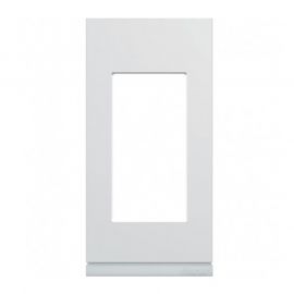 Plaque Hager Gallery - Horizontale - 1 module - Blanc Pure