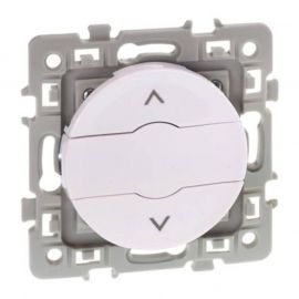 Interrupteur volets roulants 3 positions Square 1 poste - 6AX - 250V - Blanc