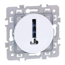 Conjoncteur en T téléphone Square - 8 contacts - 250V - Blanc
