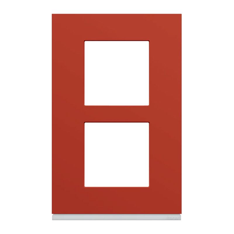 [WXP0622 Hager] Plaque Hager Gallery 2 postes