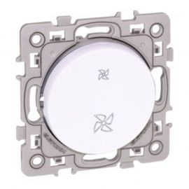Interrupteur VMC 2 positions Square 1 poste - 10AX - 250V - Blanc