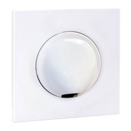 Sortie de câble Square Eur'Ohm - IP21 - 20A - Blanc - Complète