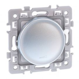 Variateur Square - 2 fils - Sans neutre - Silver