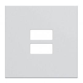 Enjoliveur Hager Gallery pour chargeur USB - Blanc