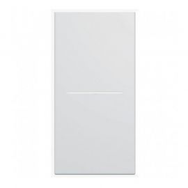 Enjoliveur Hager Gallery pour va-et-vient à voyant - 1 module - Blanc